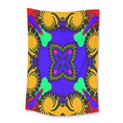 Digital Kaleidoscope Small Tapestry by Nexatart