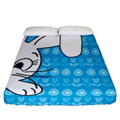 Easter Bunny  Fitted Sheet (california King Size)