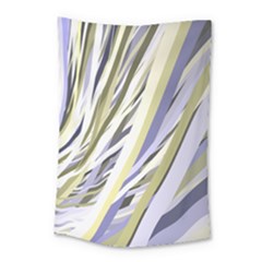 Wavy Ribbons Background Wallpaper Small Tapestry by Nexatart