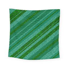 Stripes Course Texture Background Square Tapestry (small)