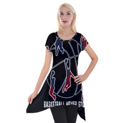 Basketball Never Stops Short Sleeve Side Drop Tunic