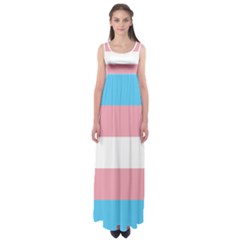 Trans Pride Empire Waist Maxi Dress by Crayonlord