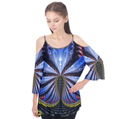 Illustration Robot Wave Flutter Tees