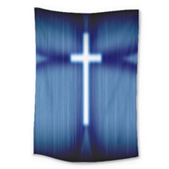 Blue Cross Christian Large Tapestry