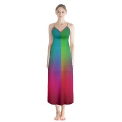 Bright Lines Resolution Image Wallpaper Rainbow Button Up Chiffon Maxi Dress