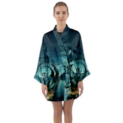 Cute Fairy Dancing On The Moon Long Sleeve Kimono Robe by FantasyWorld7
