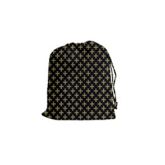 Yellow Cross Drawstring Pouches (small) 