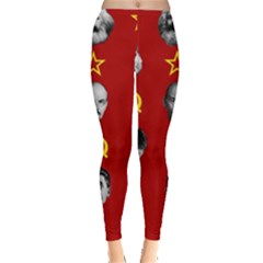 Communist Leaders Leggings  by Valentinaart