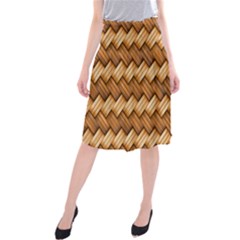 Basket Fibers Basket Texture Braid Midi Beach Skirt