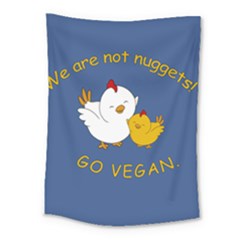 Go Vegan - Cute Chick  Medium Tapestry by Valentinaart