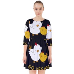 Go Vegan - Cute Chick  Smock Dress by Valentinaart