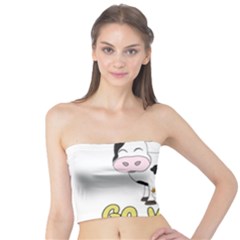 Friends Not Food - Cute Pig And Chicken Tube Top by Valentinaart