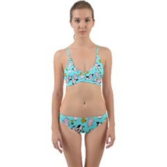 The Farm Pattern Wrap Around Bikini Set