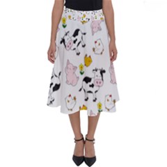 The Farm Pattern Perfect Length Midi Skirt