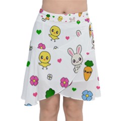 Easter Kawaii Pattern Chiffon Wrap