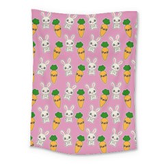 Easter Kawaii Pattern Medium Tapestry