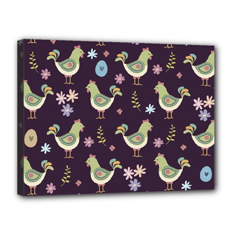 Easter Pattern Canvas 16  X 12 