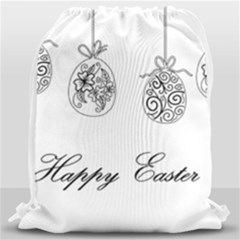 Easter Eggs Drawstring Bag (large)