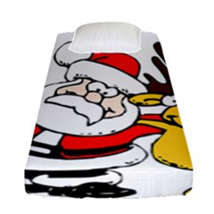 Christmas Santa Claus Fitted Sheet (single Size)