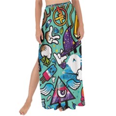 Comics Collage Maxi Chiffon Tie-up Sarong