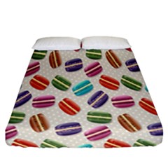 Macaron Macaroon Stylized Macaron Fitted Sheet (california King Size)