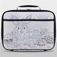 Coloring Picture Easter Easter Bunny Full Print Lunch Bag