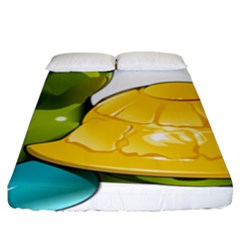 Turtle Sea Turtle Leatherback Turtle Fitted Sheet (king Size) by Sapixe