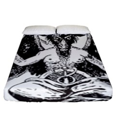 Devil Baphomet Occultism Fitted Sheet (king Size)