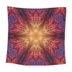 Fractal Abstract Artistic Square Tapestry (large) by Sapixe