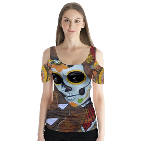 Ghost Gear   Beautiful Dead   Sleeve Cutout Tee  by GhostGear