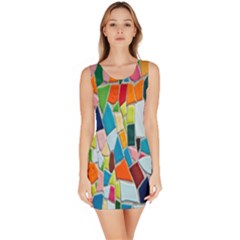 Mosaic Tiles Pattern Texture Bodycon Dress by Nexatart