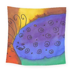 Whale And Eggs Square Tapestry (large) by snowwhitegirl