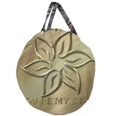 You Are My Star Giant Round Zipper Tote