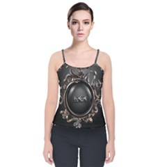 Jesus Velvet Spaghetti Strap Top