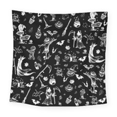 Halloween Pattern Square Tapestry (large) by Valentinaart