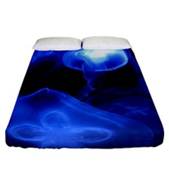 Jellyfish Sea Diving Sea Animal Fitted Sheet (california King Size) by Sapixe