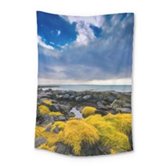 Iceland Nature Mountains Landscape Small Tapestry by Sapixe