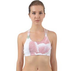 Tulip Red And White Pen Drawing Back Web Sports Bra