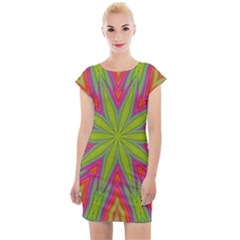 Abstract Art Abstract Background Cap Sleeve Bodycon Dress by Wegoenart