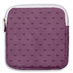Plum Bow Design Mini Square Pouch