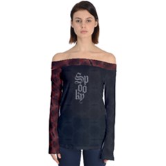 Spooky - Off Shoulder Long Sleeve Top by darkaura