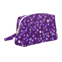 Textile Cross Pattern Square Wristlet Pouch Bag (medium)
