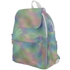 Pastel Mermaid Sparkles Top Flap Backpack by retrotoomoderndesigns