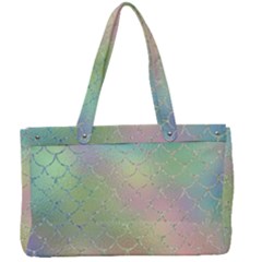 Pastel Mermaid Sparkles Canvas Work Bag