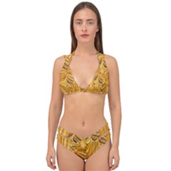 Electric Field Art Xl Double Strap Halter Bikini Set