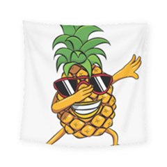 Dabbing Pineapple Sunglasses Shirt Aloha Hawaii Beach Gift Square Tapestry (small)