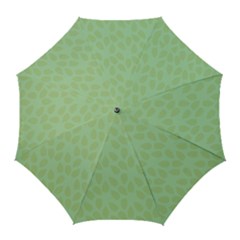 Leaves - Light Green Golf Umbrellas by WensdaiAmbrose