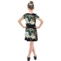 Awesome Tiger With Flowers Kids  Cross Web Dress View2