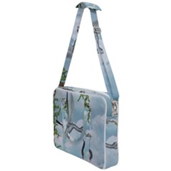 Funny Stork With Creepy Snake Baby Cross Body Office Bag