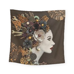 Mechanical Beauty  Square Tapestry (small) by CKArtCreations